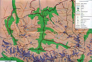 Карта Теберды